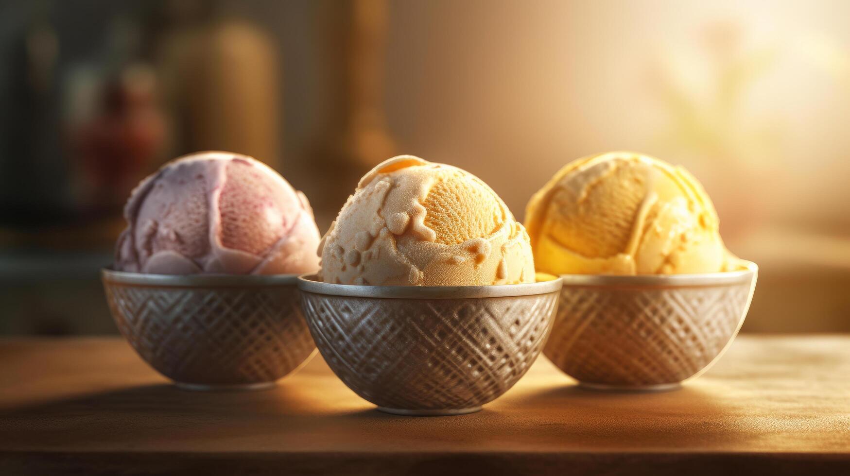 Ice cream background. Illustration photo