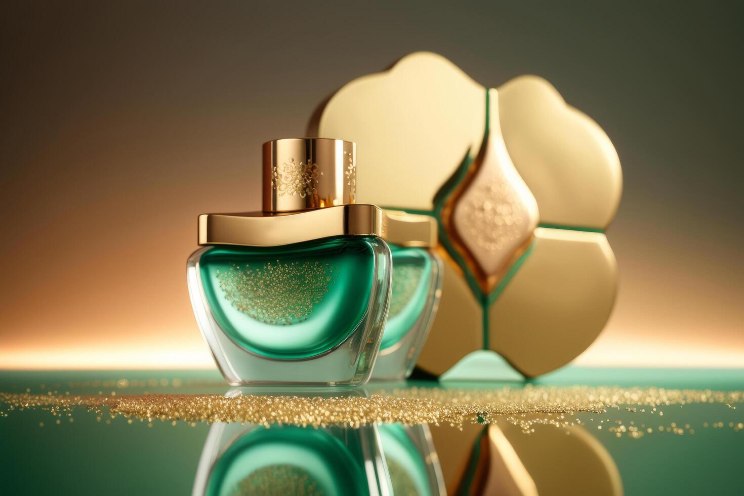 Luxury cosmetic product background. Illustration photo