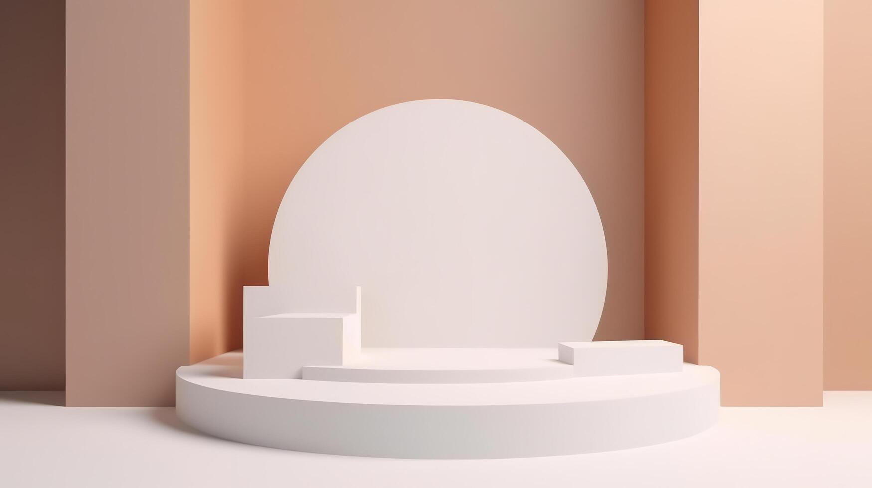 Abstract podium for products ads. Illustration photo