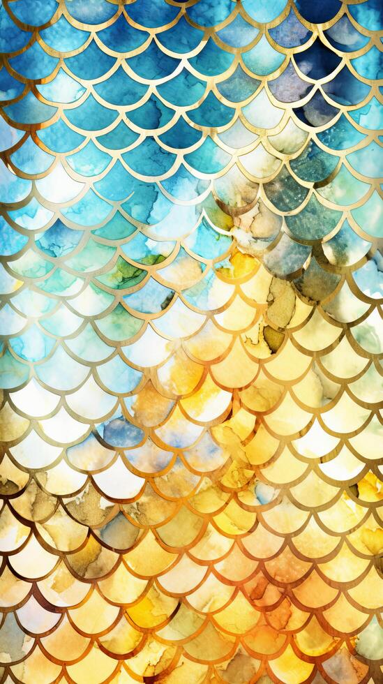 Mermaid background. Illustration photo