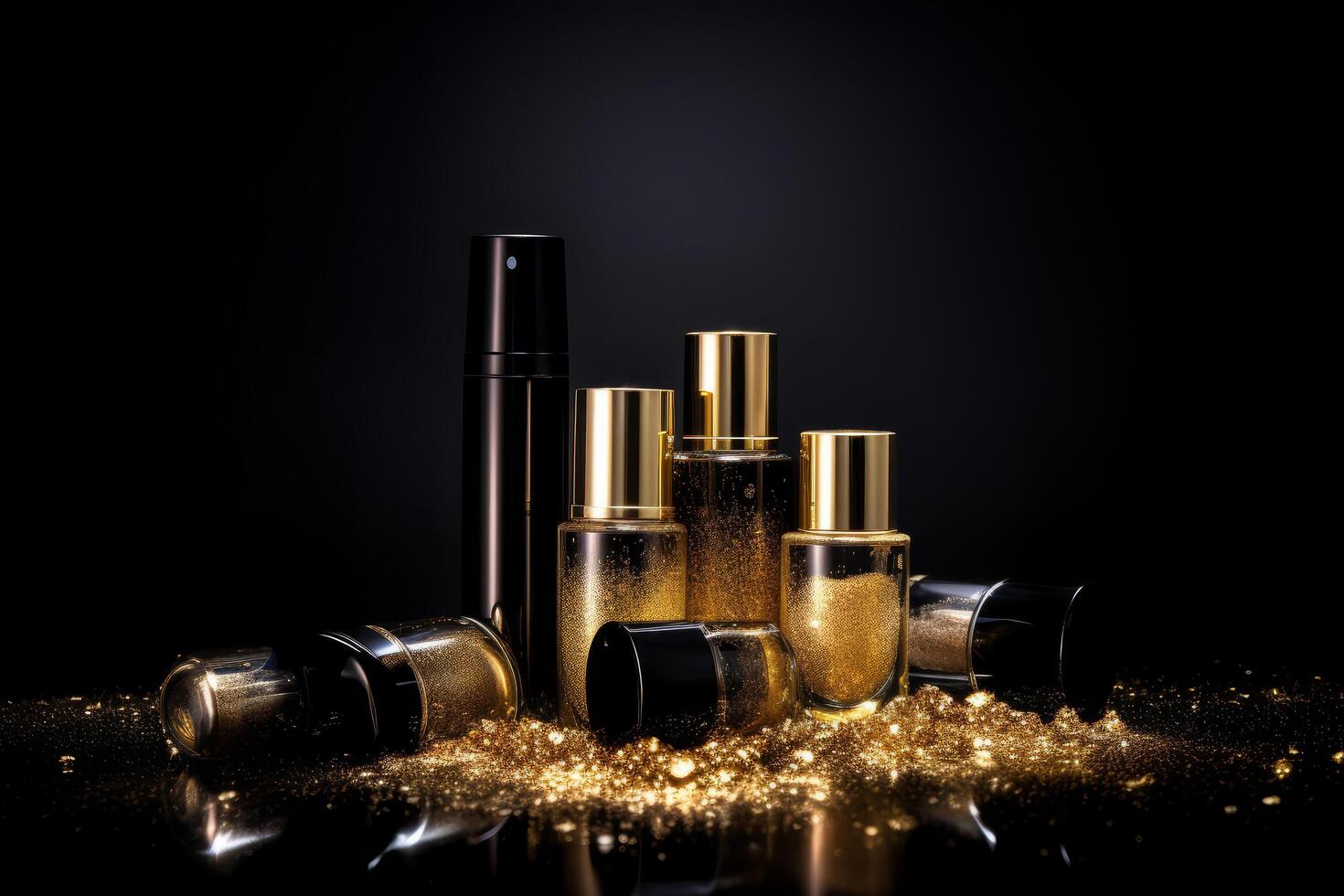 Luxury cosmetic products. Illustration photo