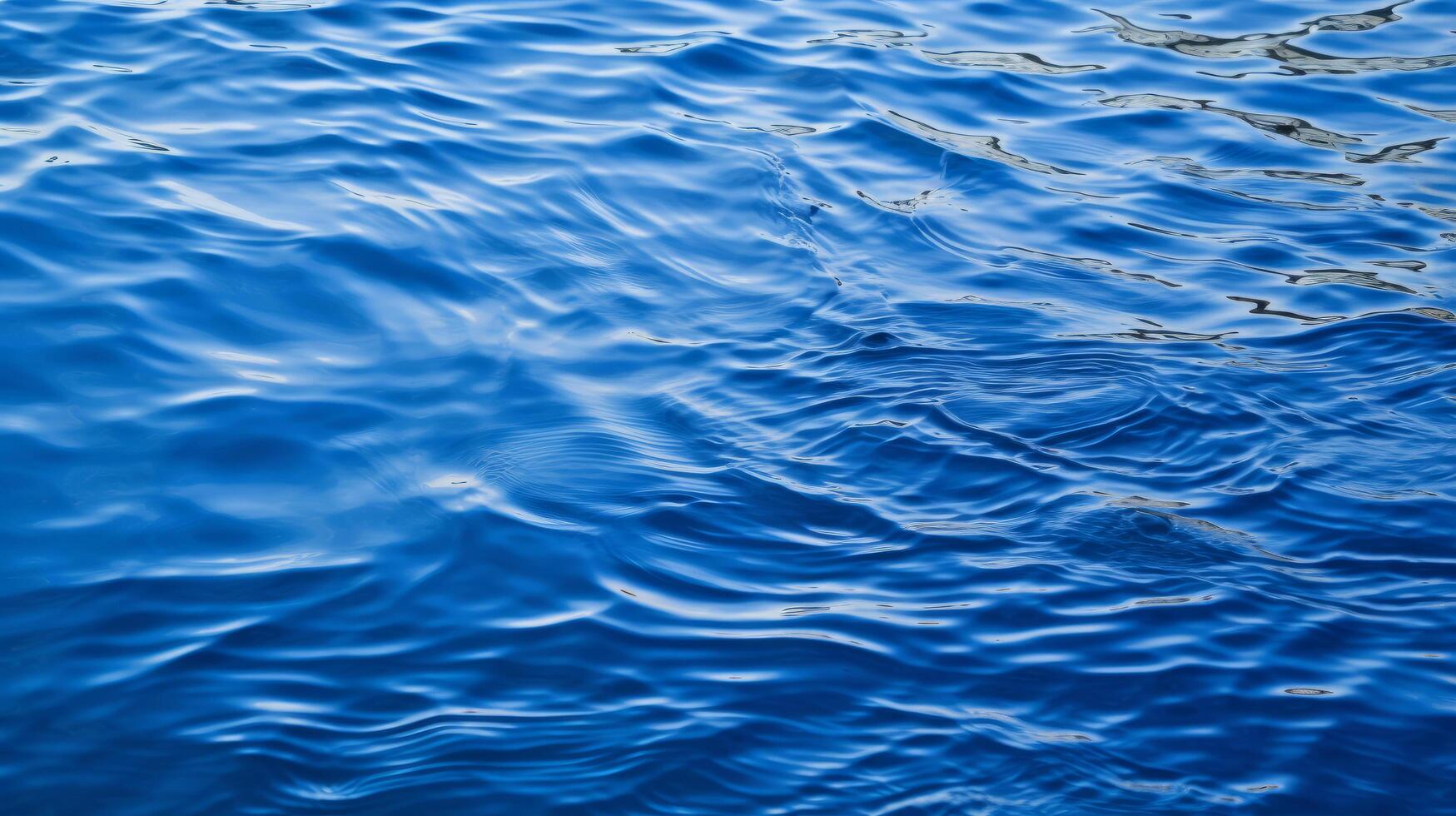Blue sea water. Illustration photo