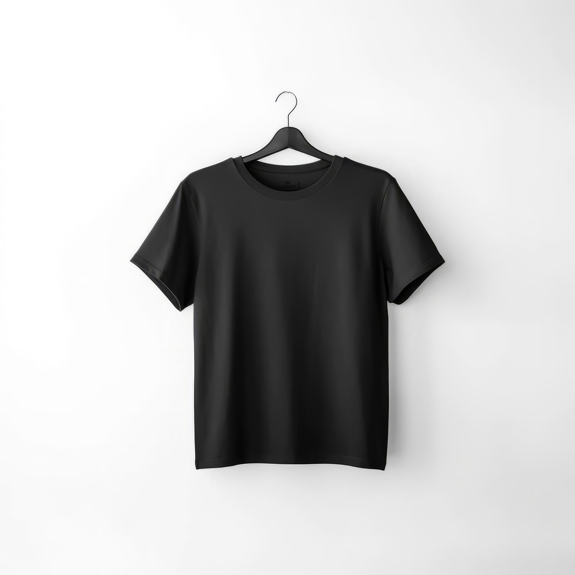 Black T-Shirt mockup. Illustration 23459747 Stock Photo at Vecteezy