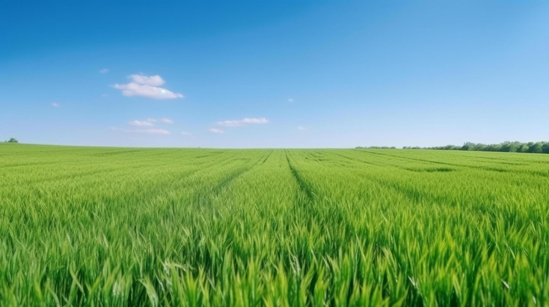 Juicy green field. Illustration photo