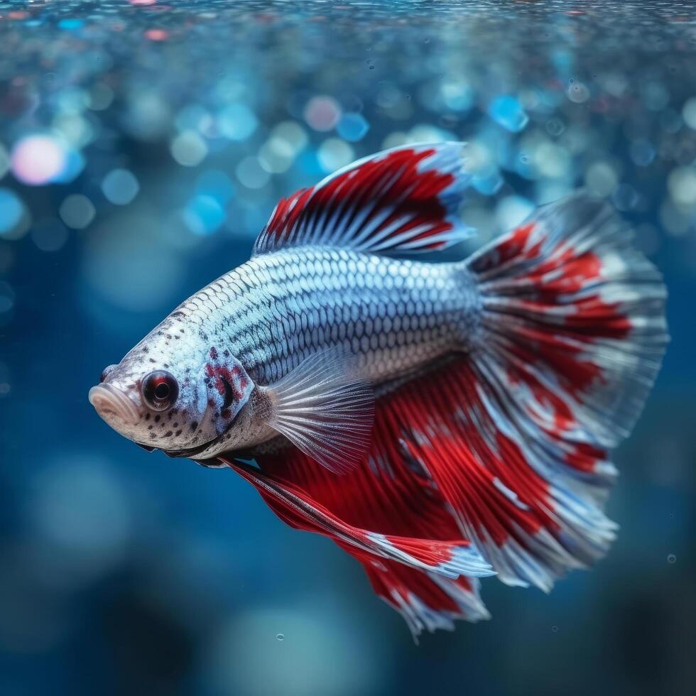 Blue butterfly fish. Illustration 23459836 Stock Photo at Vecteezy