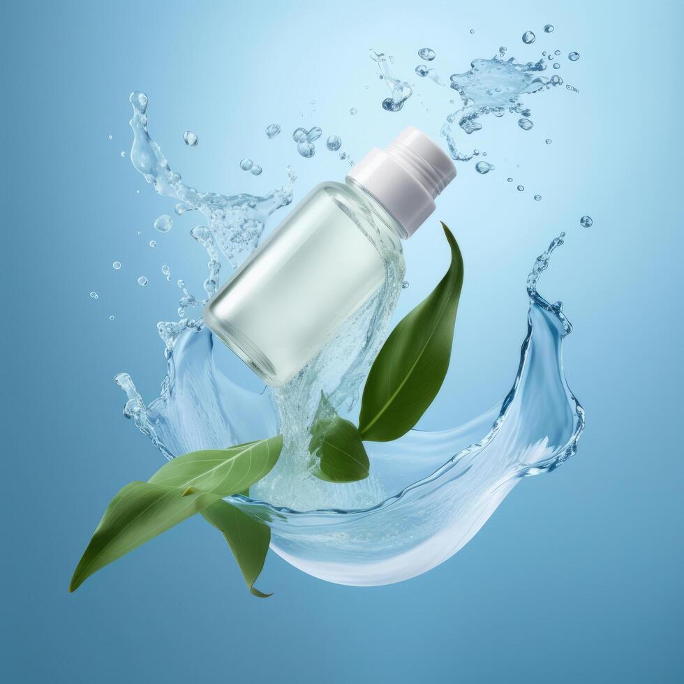 Cosmetic skincare bottle. Illustration photo