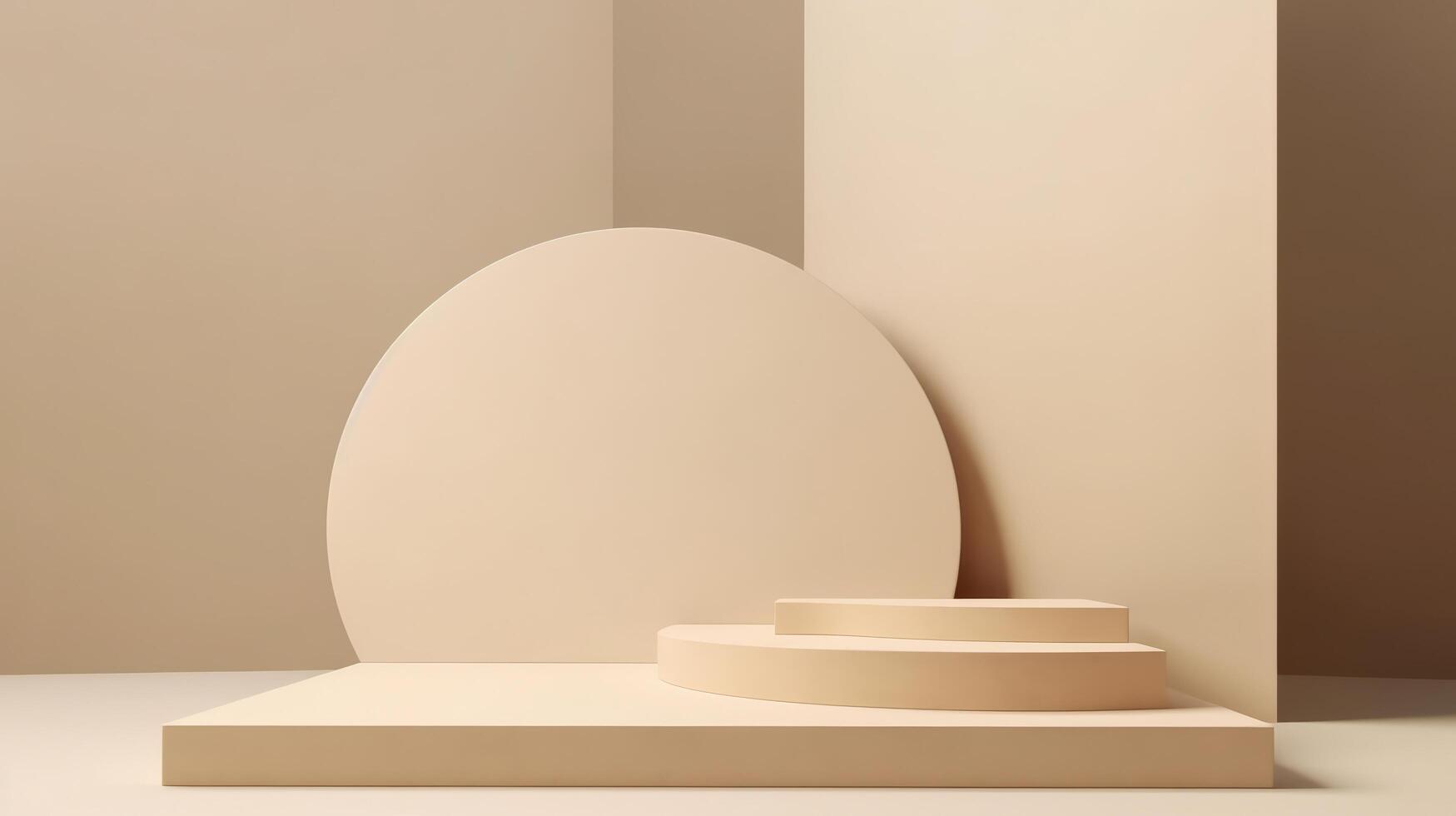 Abstract podium for products ads. Illustration photo