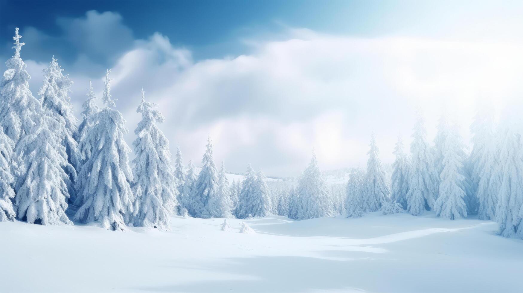 Winter Christmas Forest Background. Illustration photo