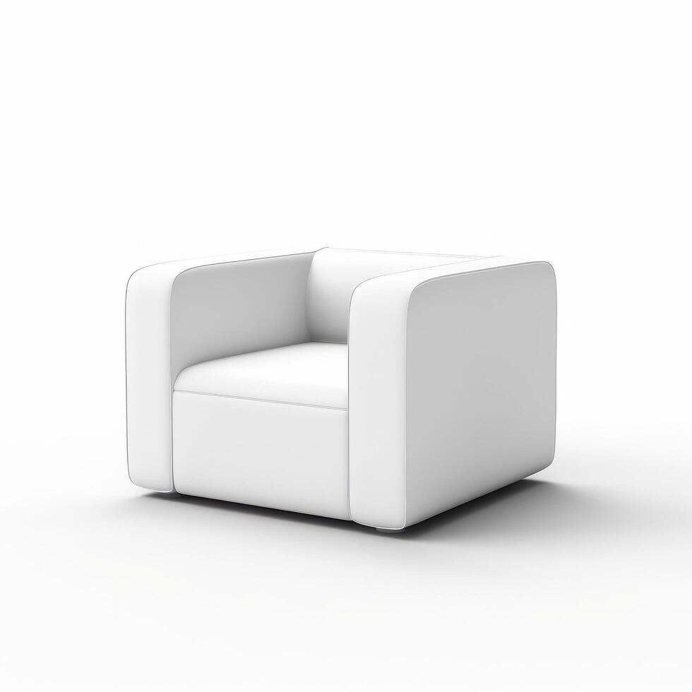 Modern armchair isolated. Illustration photo