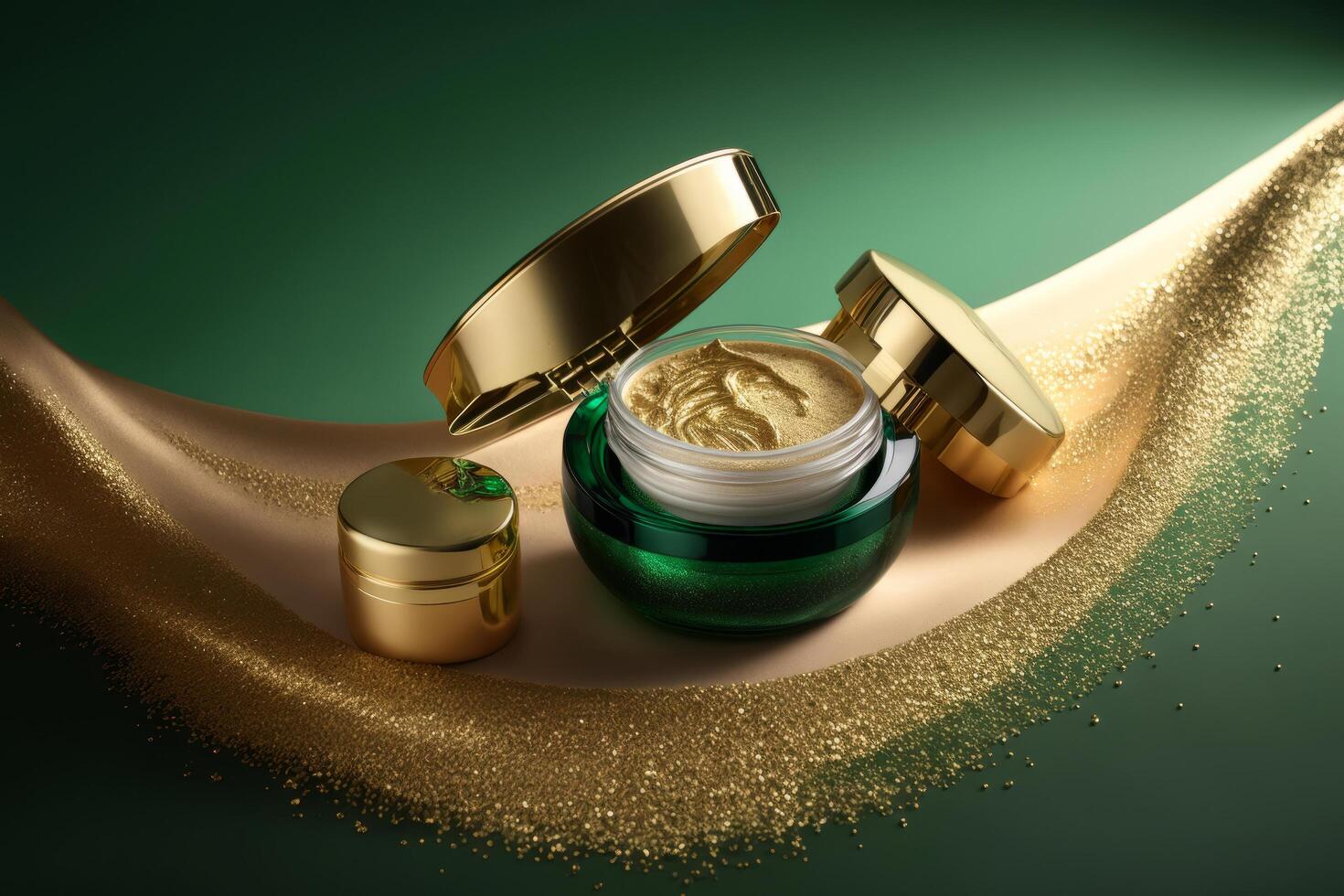 Luxury cosmetic product background. Illustration photo