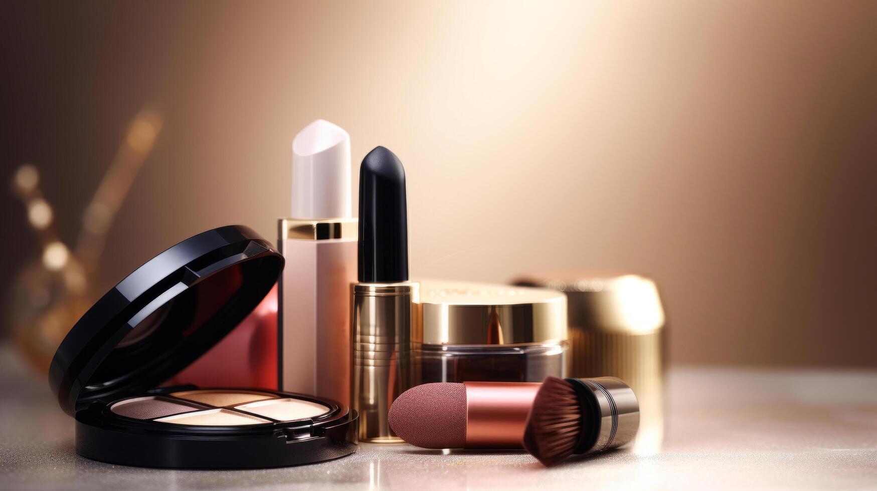 Luxury cosmetic products. Illustration photo