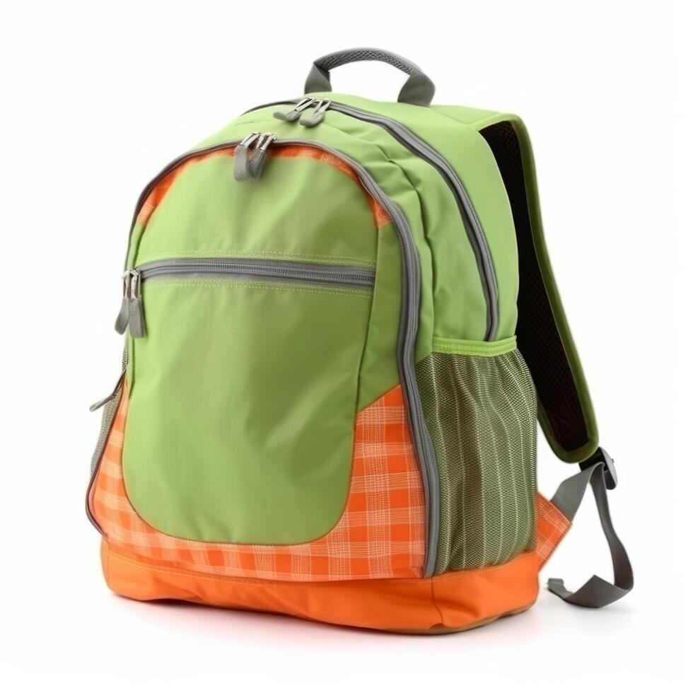 School backpack isolated. Illustration photo