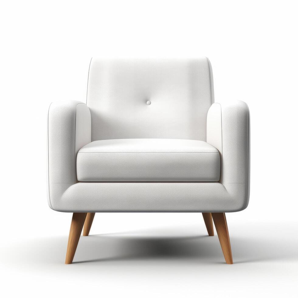 Modern armchair isolated. Illustration photo