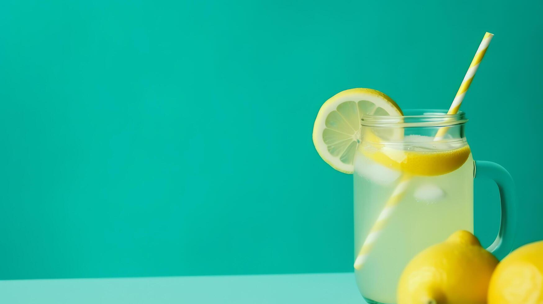 Cool lemonade background. Illustration photo