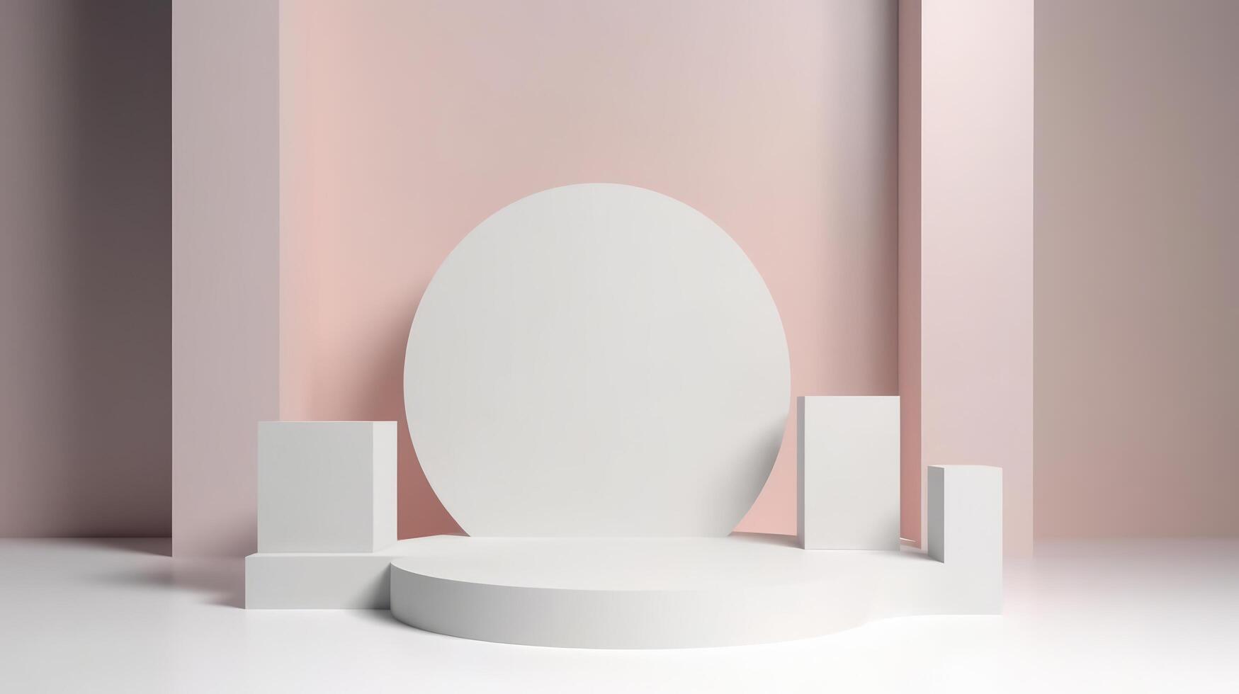 Abstract podium for products ads. Illustration photo