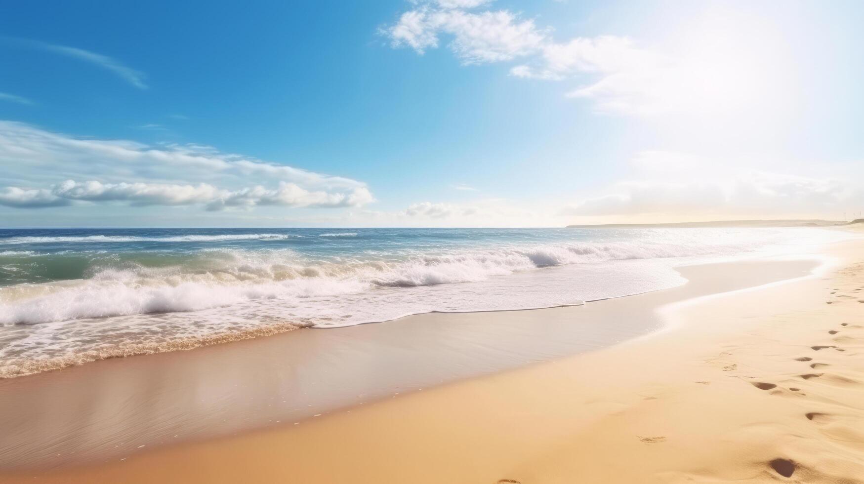 Seaside background. Illustration photo