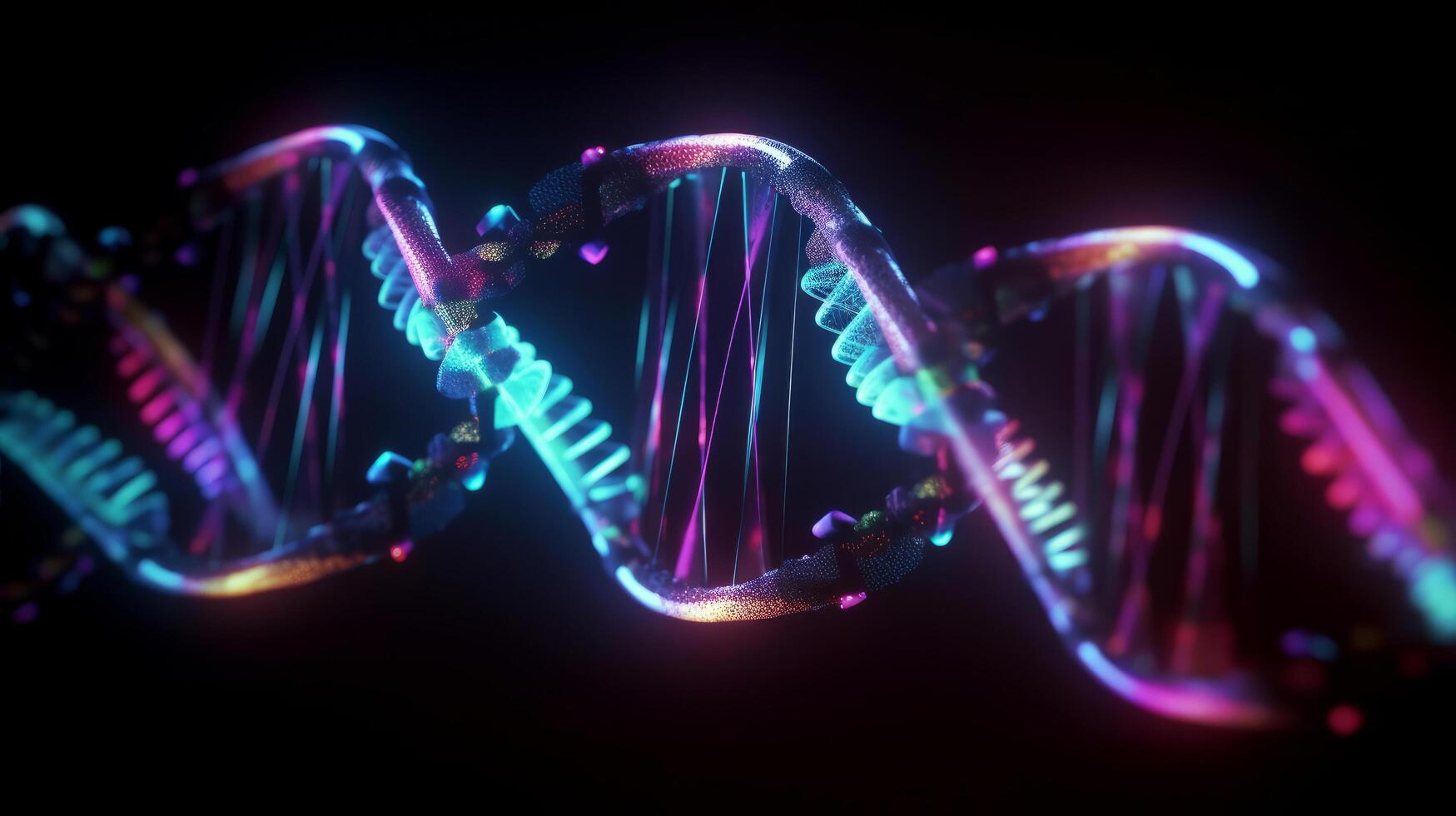 DNA double helix. Illustration photo