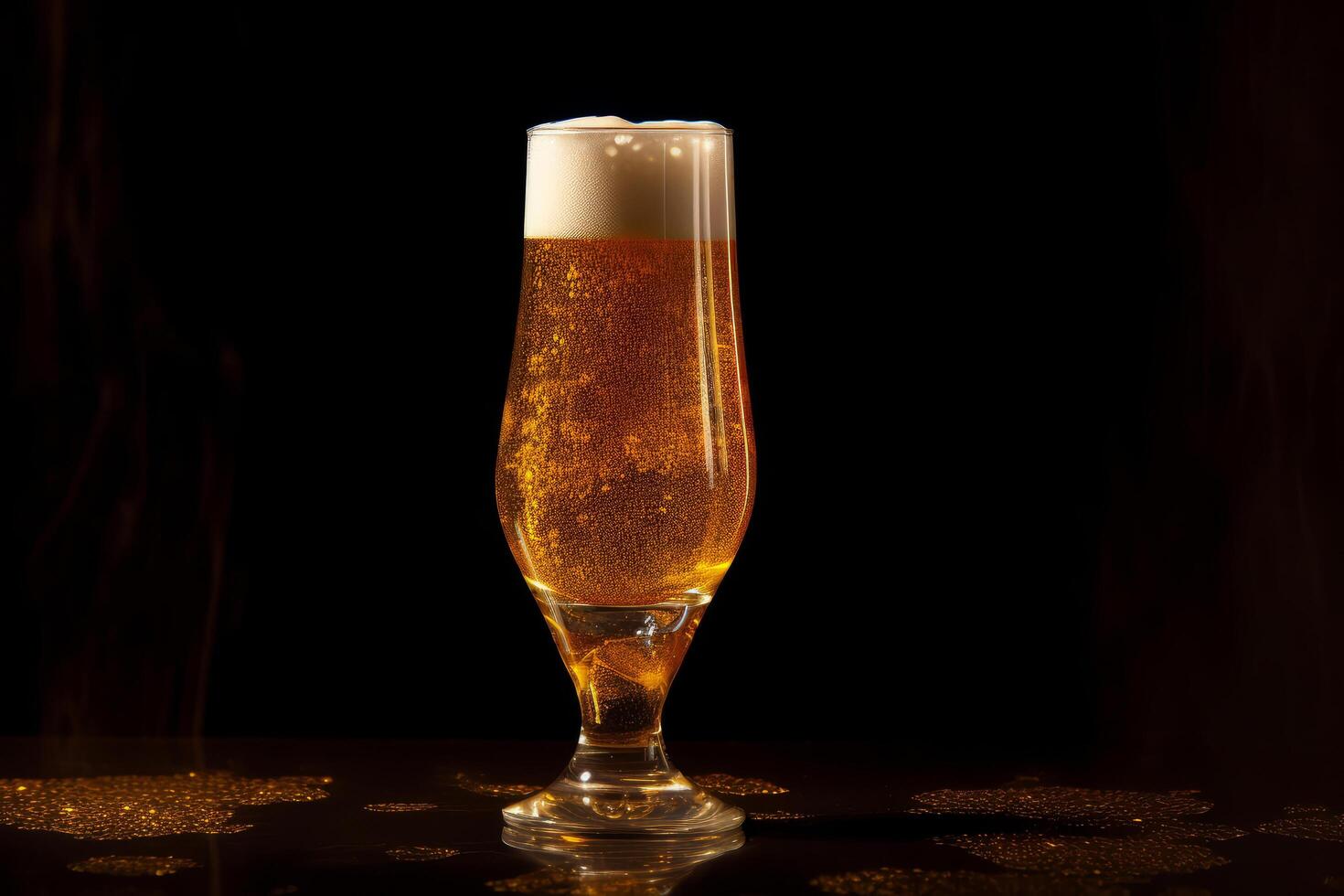 Glass of beer ad background. Illustration photo
