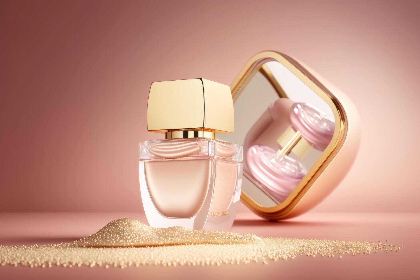 Luxury cosmetic product background. Illustration photo