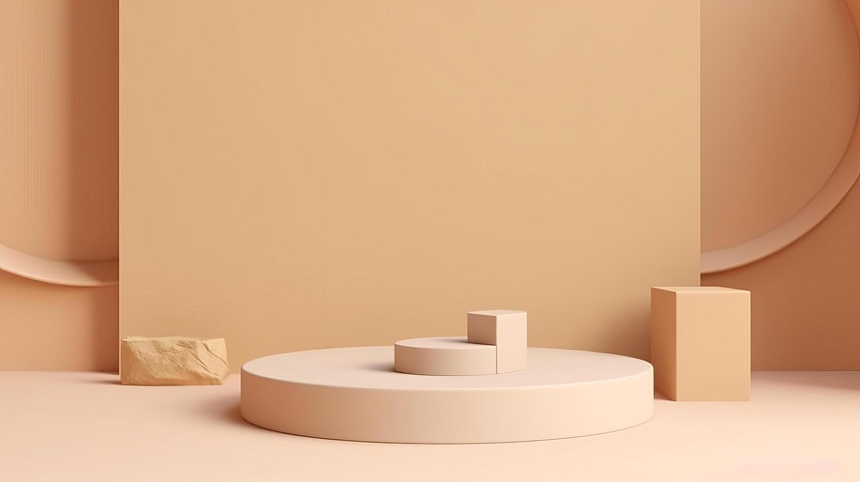 Abstract podium for products ads. Illustration photo