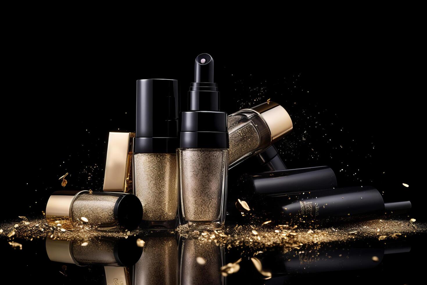 Luxury cosmetic product background. Illustration photo