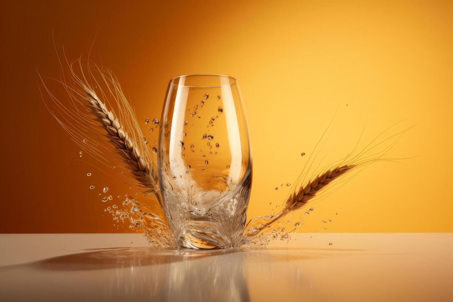 Glass of beer ad background. Illustration photo