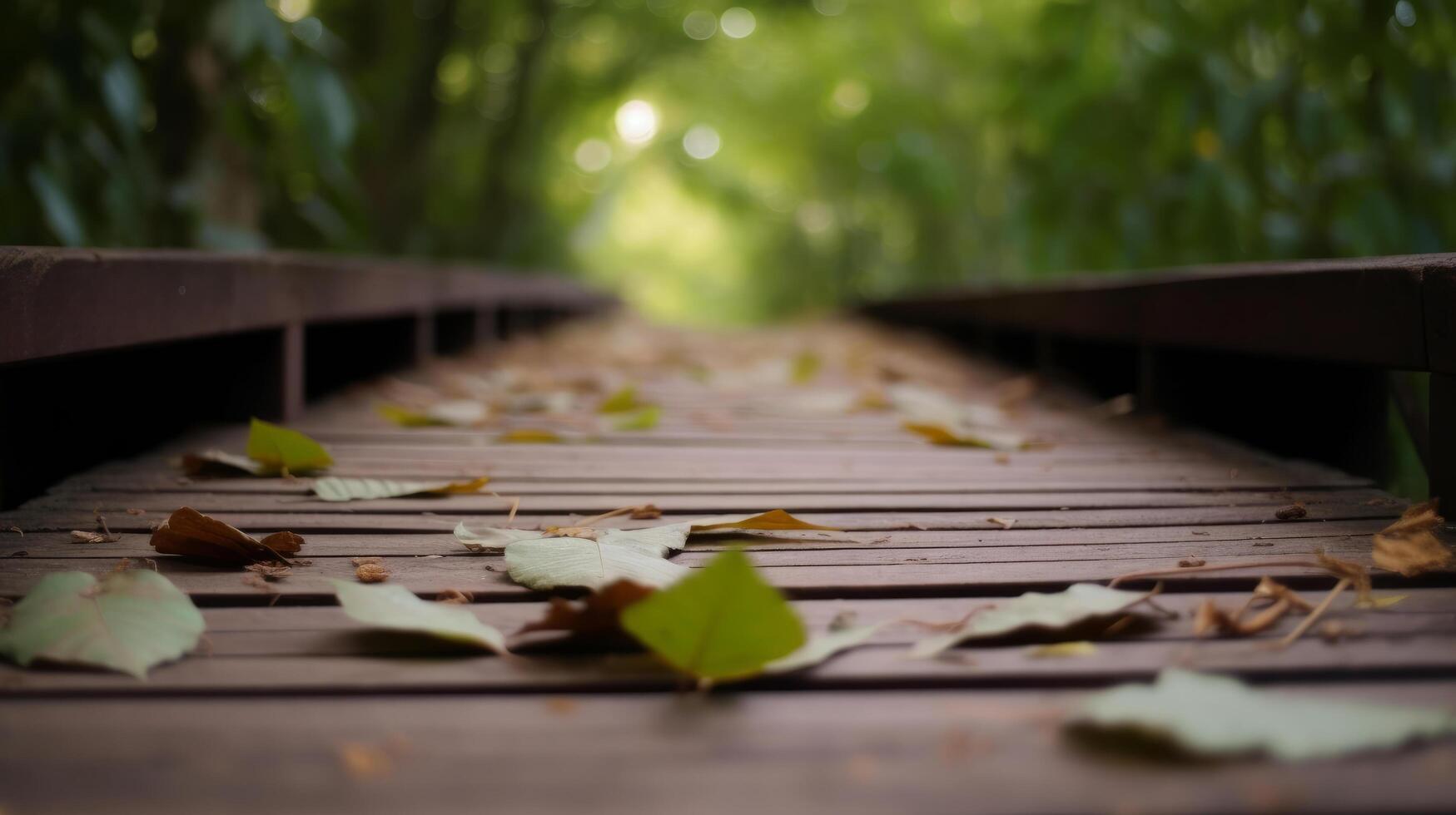 otoño de madera antecedentes. ilustración ai generativo foto