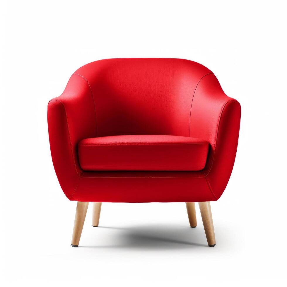 Modern armchair isolated. Illustration photo