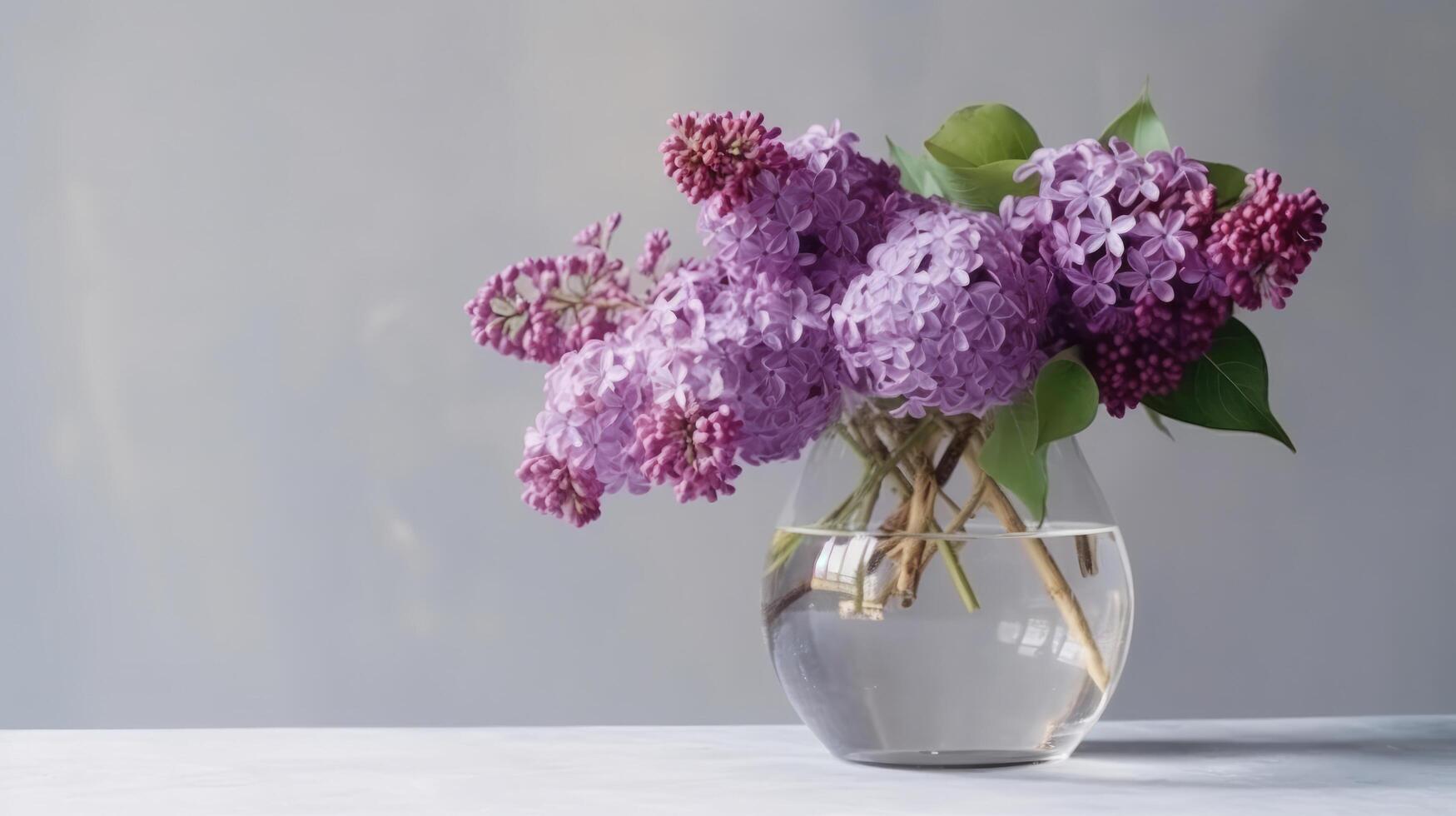 Lilac flower bouquet. Illustration photo