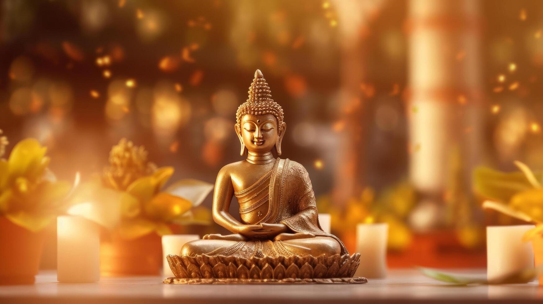 Buddha Purnima background. Illustration photo