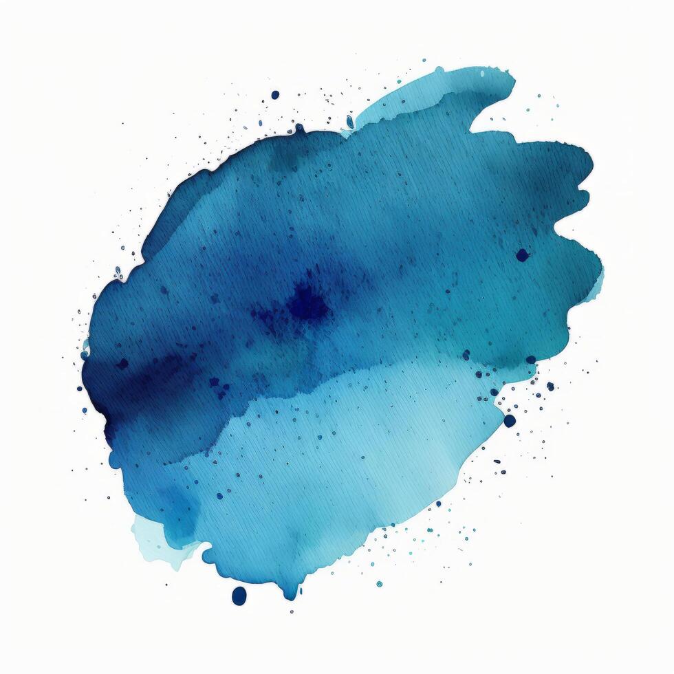 Blue paint splash. Illustration photo