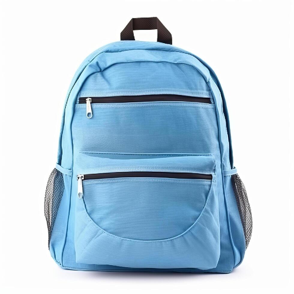 School backpack isolated. Illustration photo