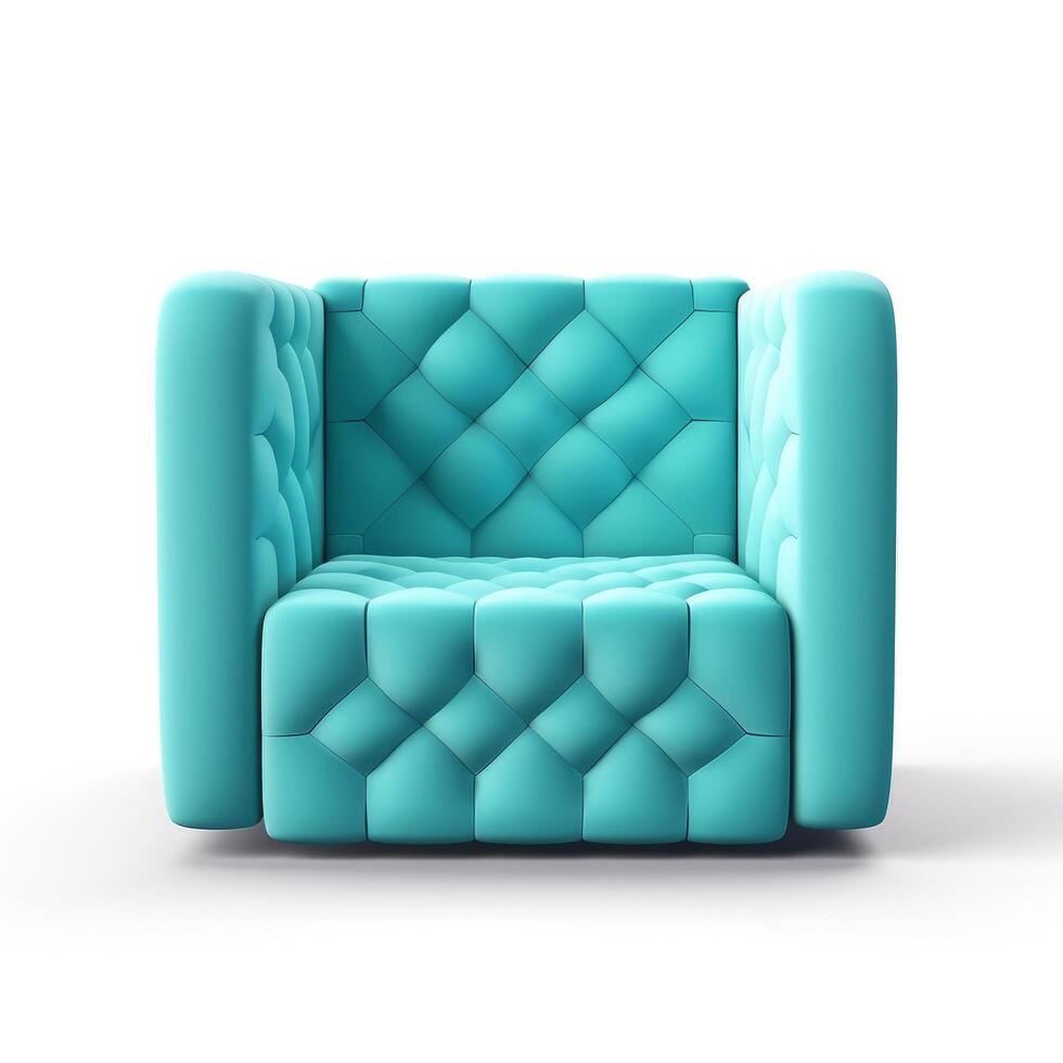 Modern armchair isolated. Illustration photo