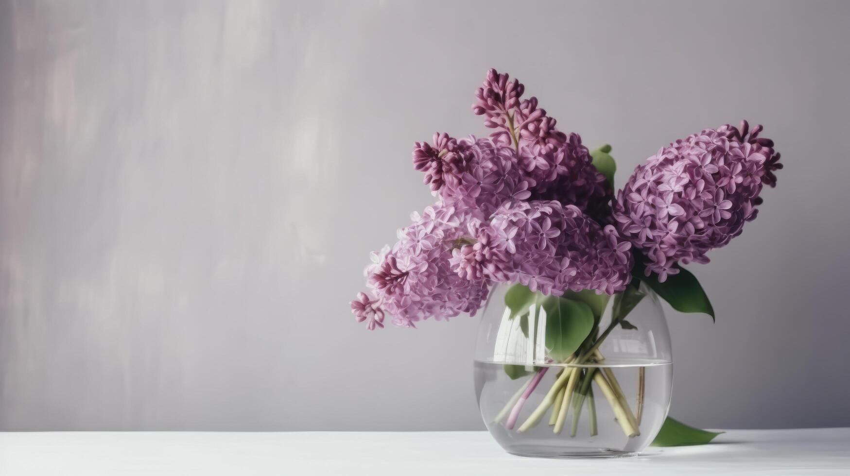 Lilac flower bouquet. Illustration photo
