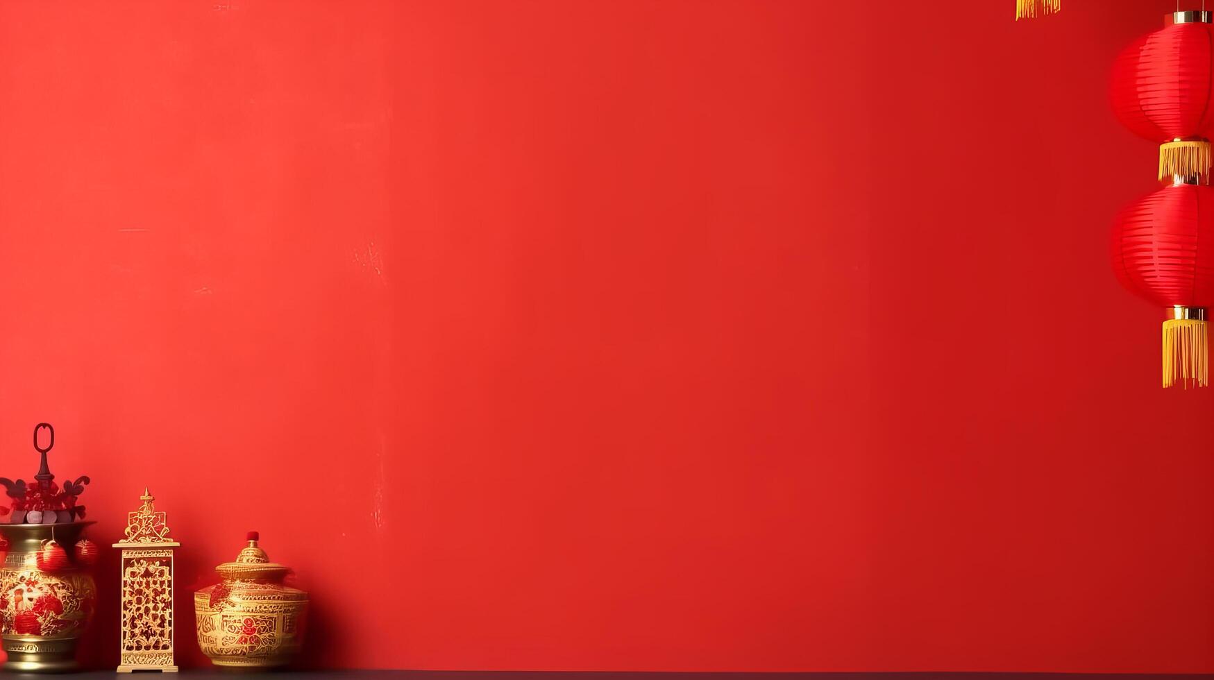 Red Chinese Holiday Background. Illustration photo