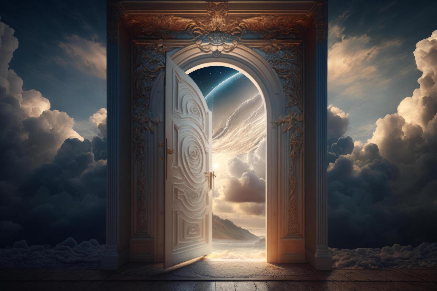 Door to Heaven. Illustration photo