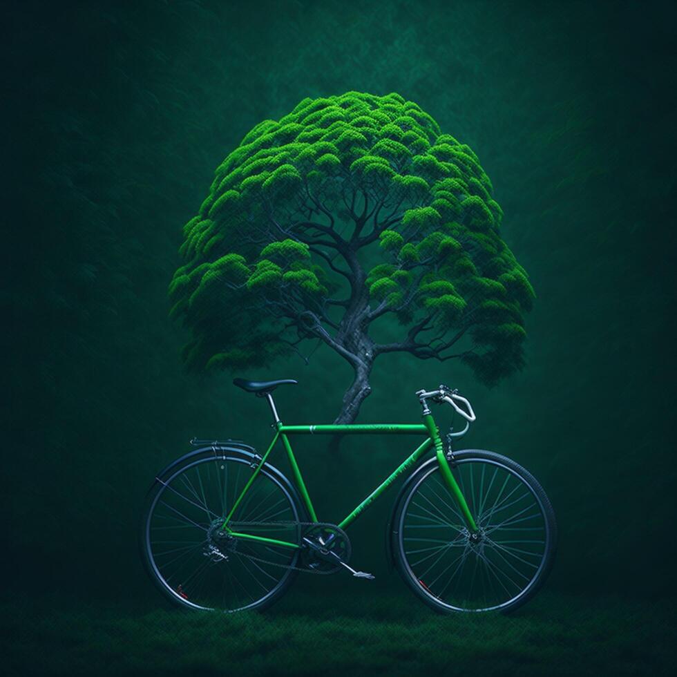 world bicycle day eco green transport concept photo