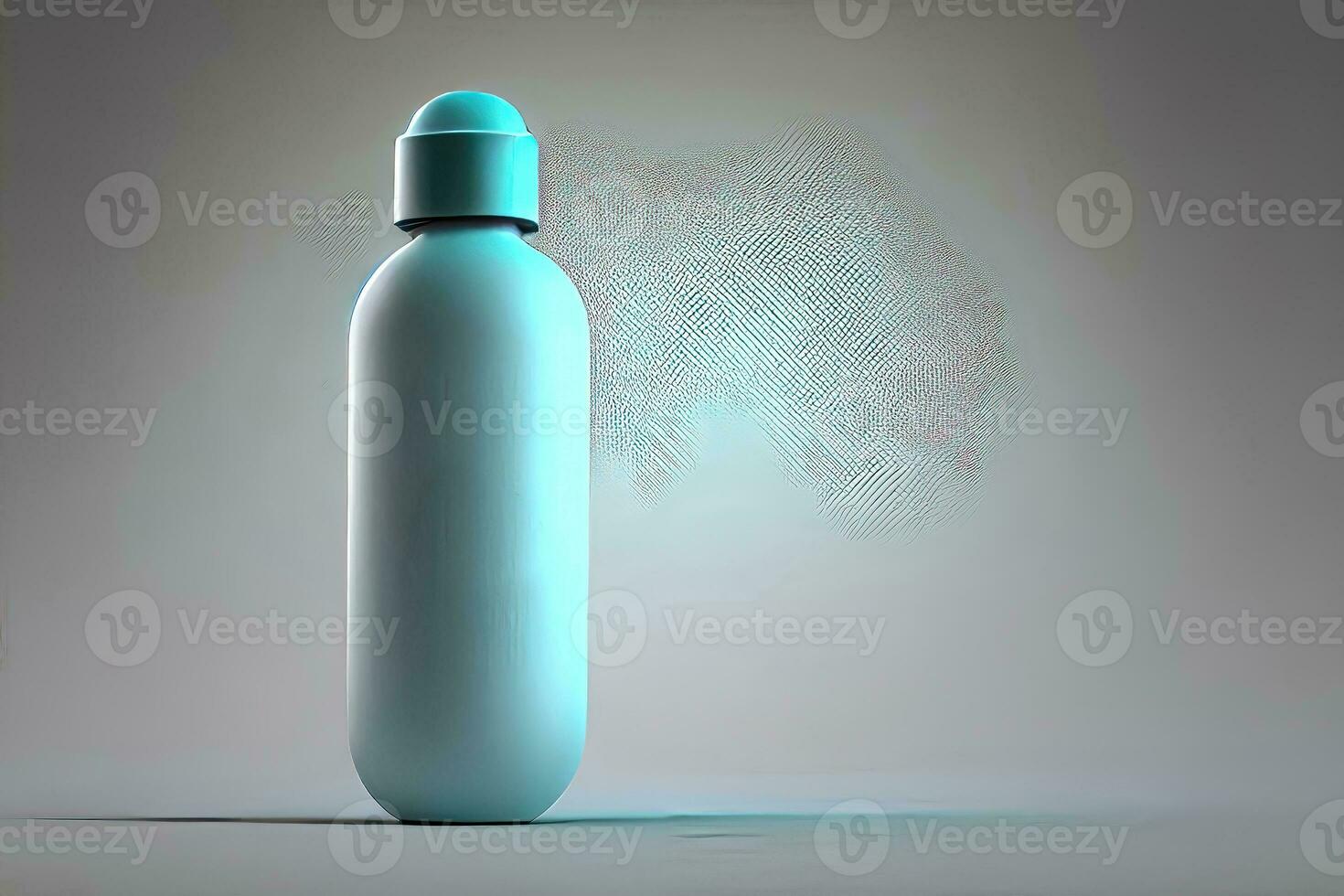 Object Mockup Set of Clean and Care Cosmetic Bottles photo