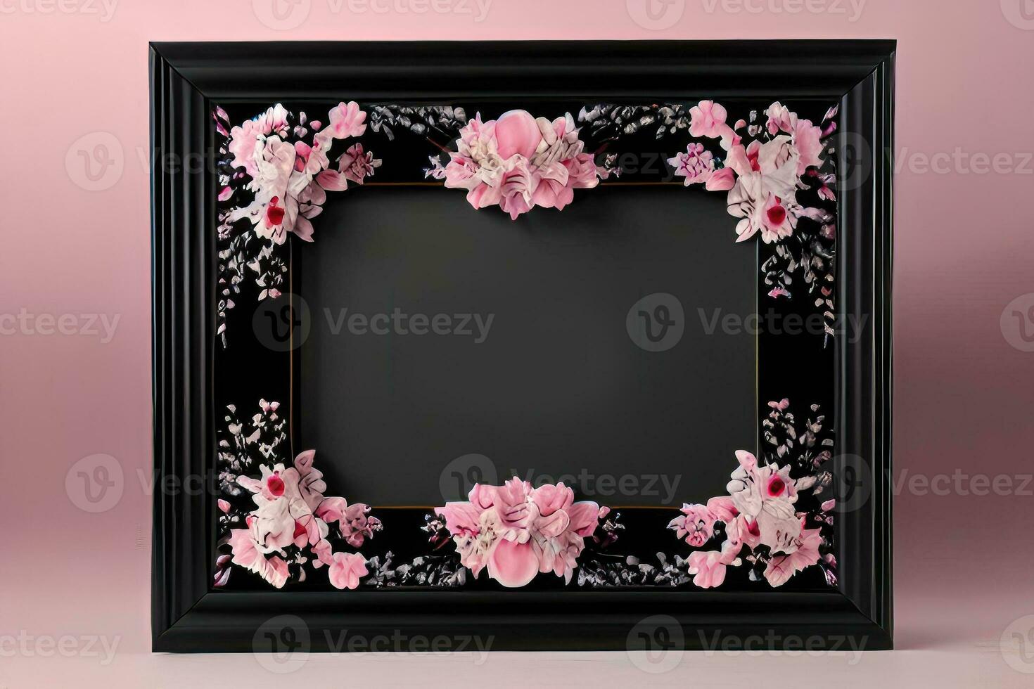 Vintage Floral Frame - A Delicate Touch for Your Greeting Cards photo