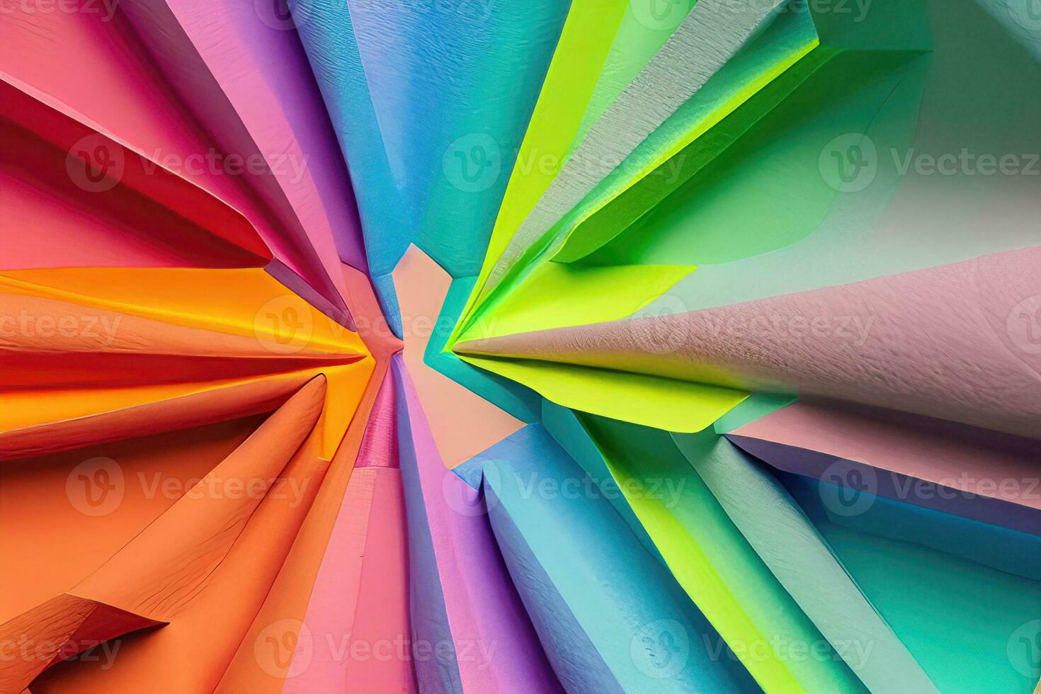 vistoso origami recortes - creativo artístico concepto para decoración foto