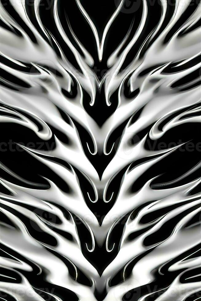 Monochrome Zebra Stripes on Abstract Background photo