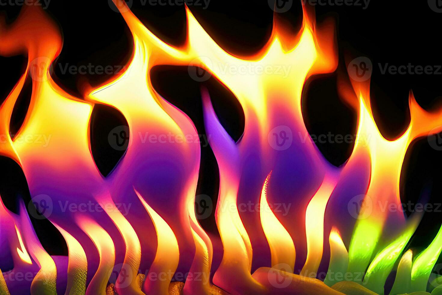 Abstract Fire - A Vibrant and Glowing Background of Burning Elements photo