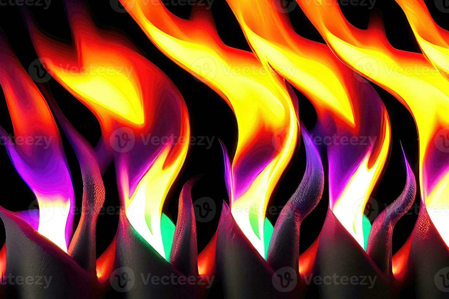 Abstract Fire - A Vibrant and Glowing Background of Burning Elements photo