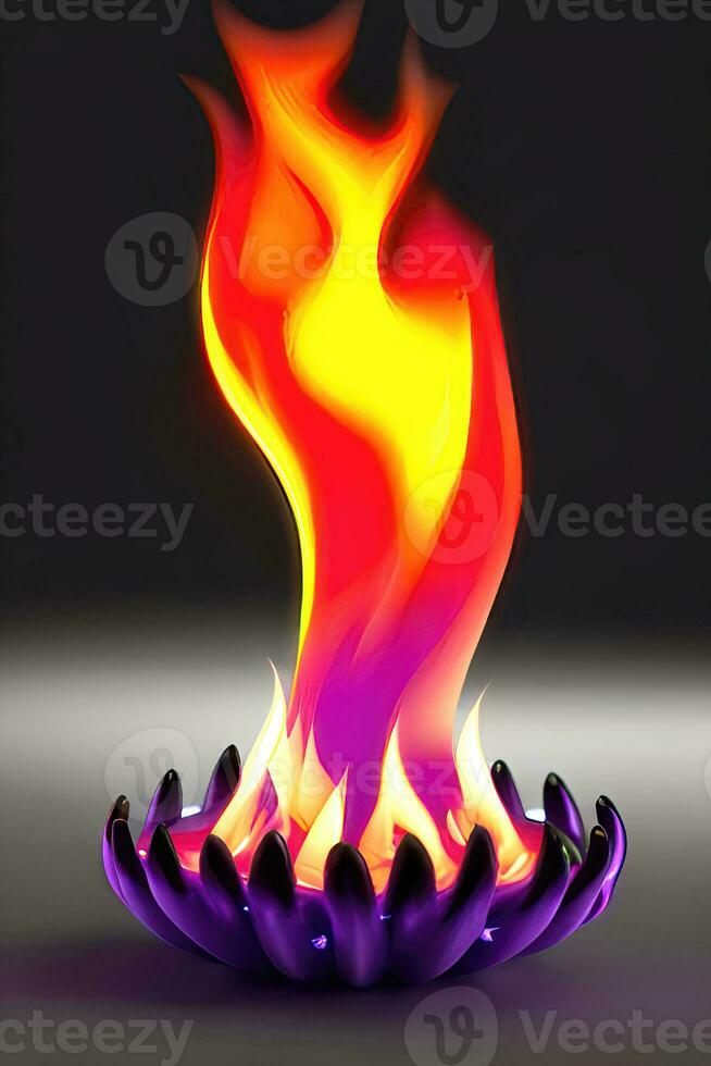 Heat Wave - A Bright and Colorful Motion of Fire and Swirls photo