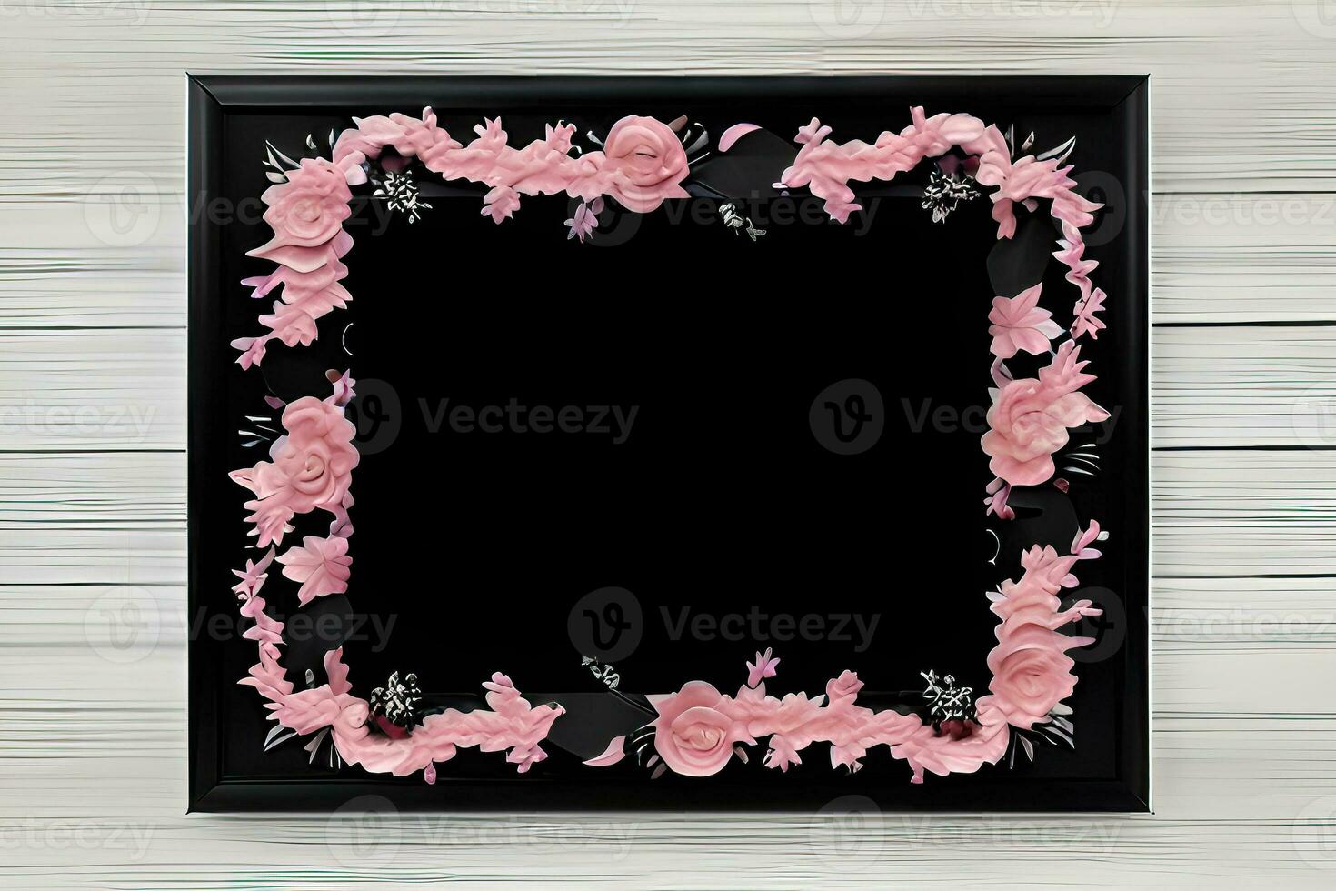 Vintage Floral Frame - A Delicate Touch for Your Greeting Cards photo