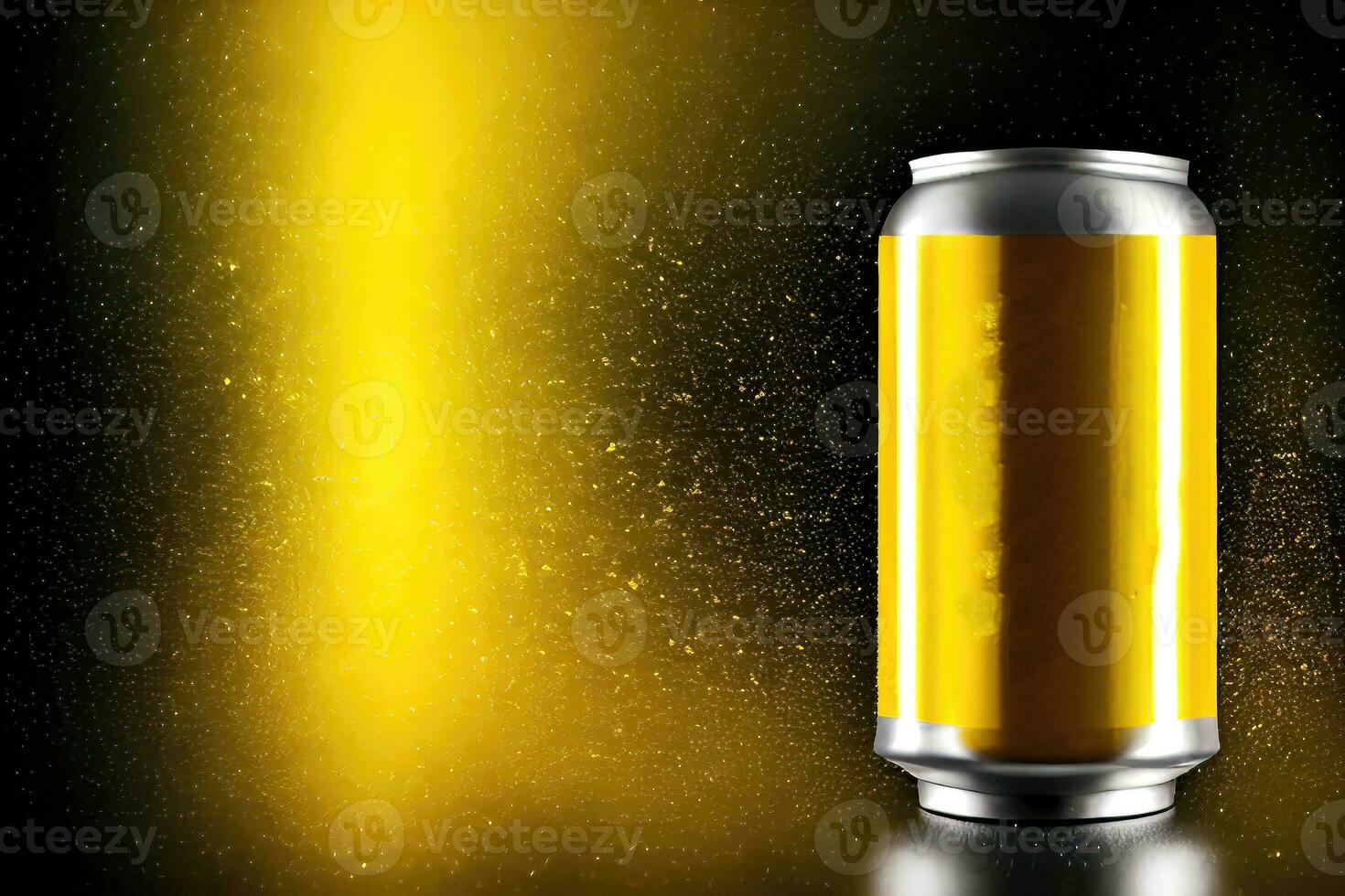 Clear Soda Can Template with Fresh Product Illustration photo