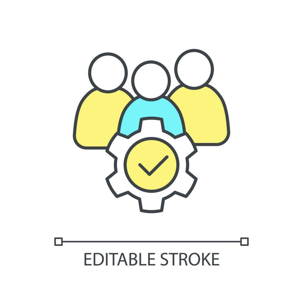 Accessibility in ux design RGB color icon. Removing obstacles. App usability. User experience improving. Isolated vector illustration. Simple filled line drawing. Editable stroke