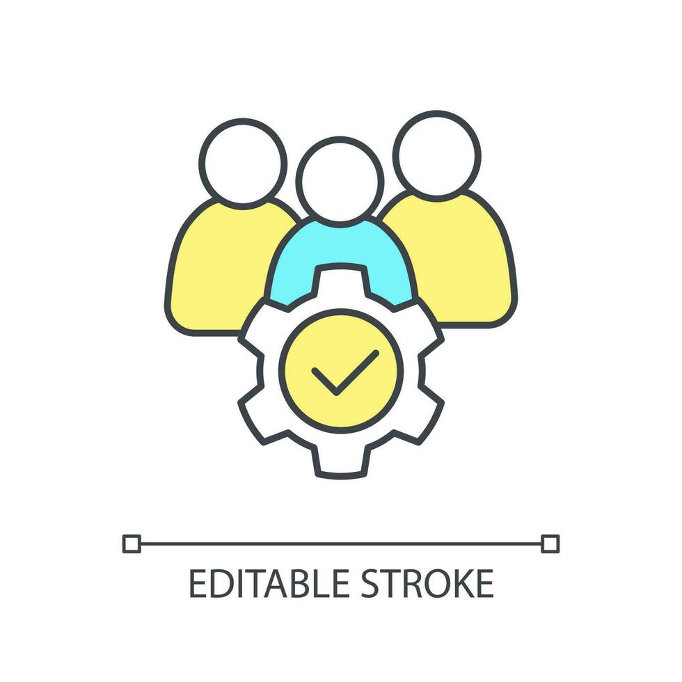 Accessibility in ux design RGB color icon. Removing obstacles. App usability. User experience improving. Isolated vector illustration. Simple filled line drawing. Editable stroke