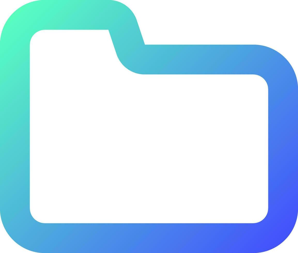 Folder pixel perfect gradient linear ui icon. Files storage. Directory structure. Desktop application. Line color user interface symbol. Modern style pictogram. Vector isolated outline illustration