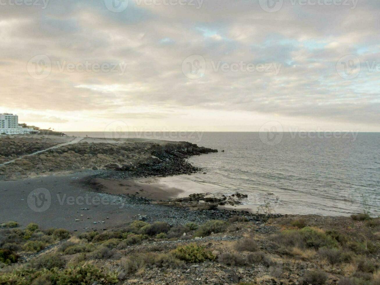 vista panorámica al mar foto